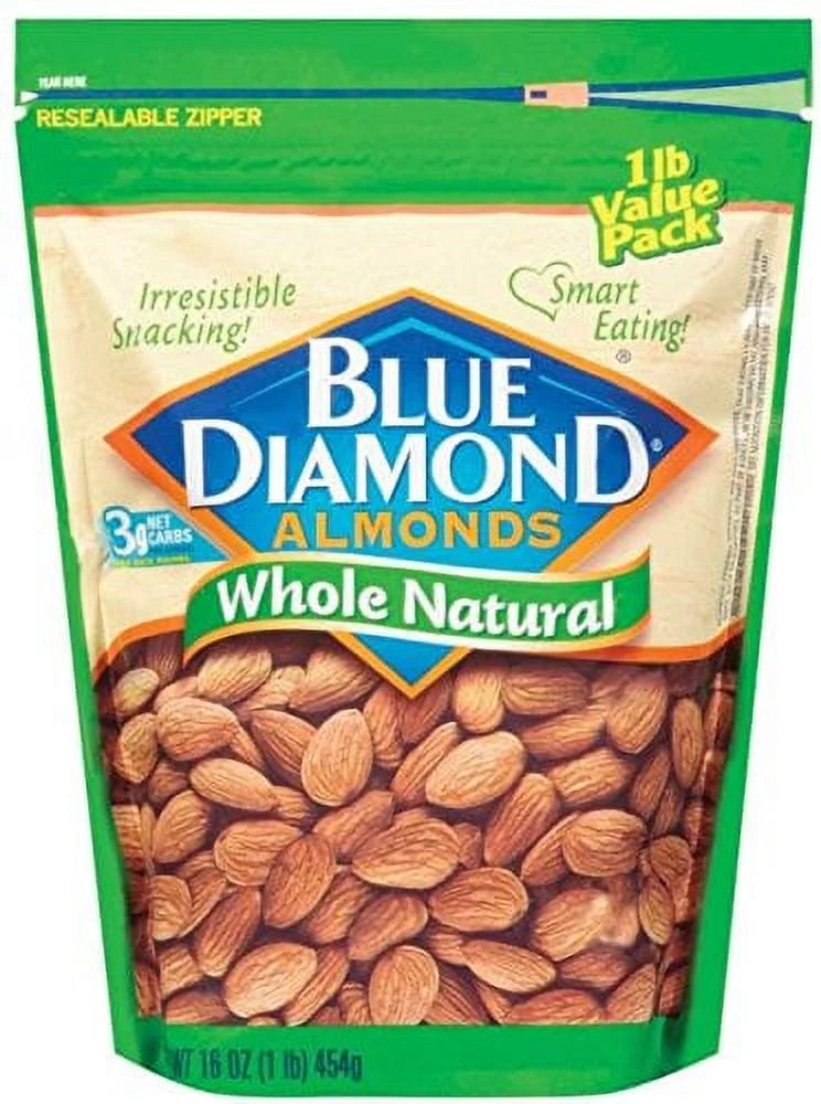 Blue Diamond Whole Natural Almonds (Pack Of 2) Z142600