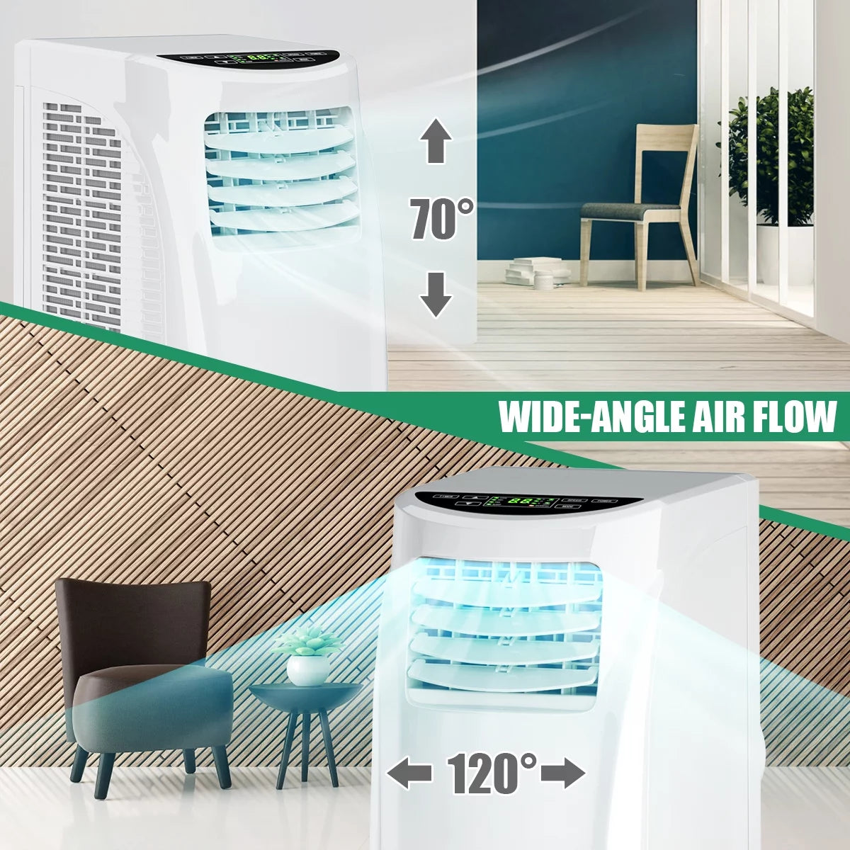 8000BTU Portable Air Conditioner & Dehumidifier M997