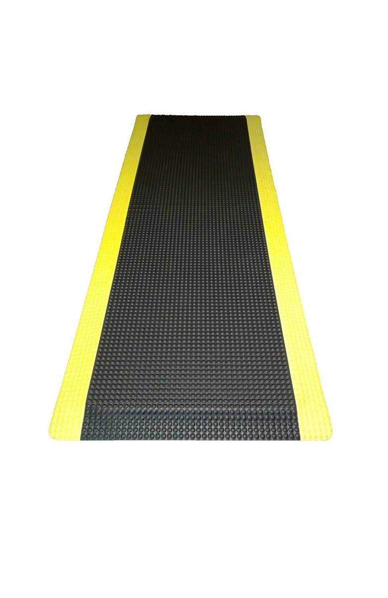 Black with Yellow Border Anti-Fatigue Mat J72685