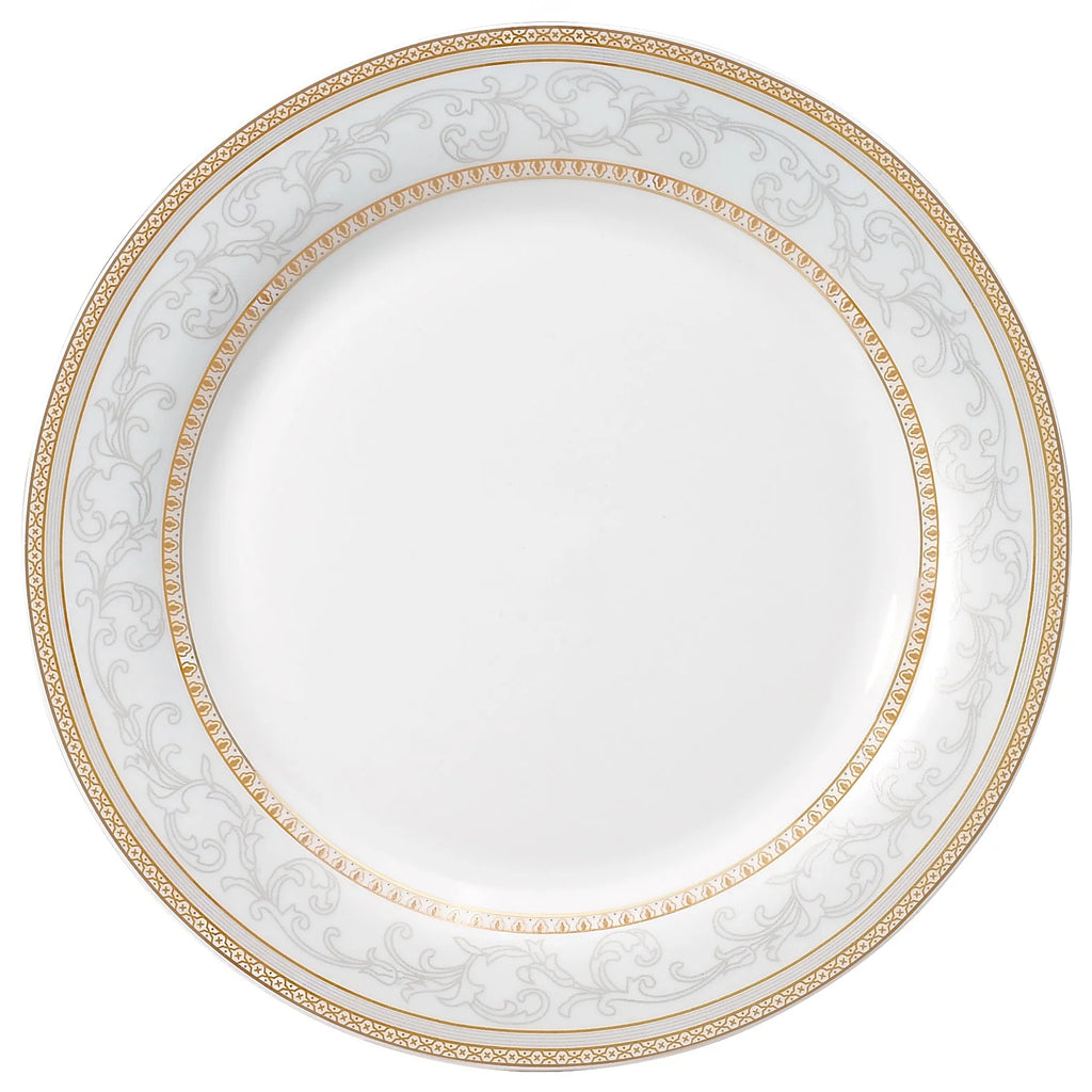 57-piece Porcelain Dinnerware Set with Gold Accent A731415