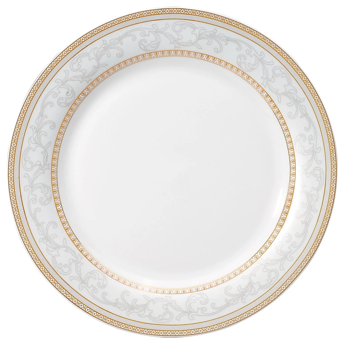 57-piece Porcelain Dinnerware Set with Gold Accent A731415