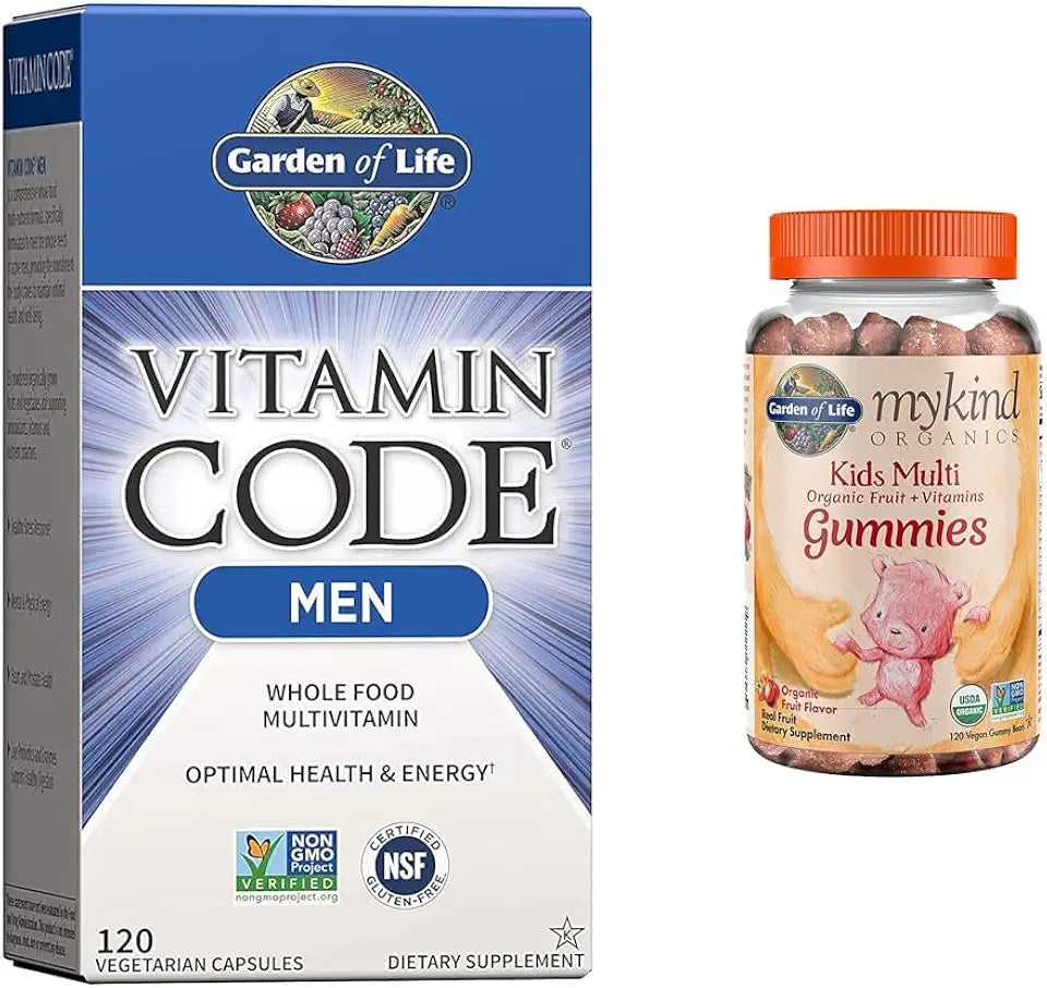 120 Count Multivitamin and Kids Organic Fruit Gummy Vitamins S241