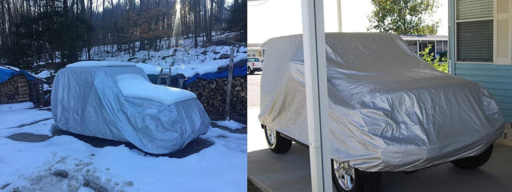 SUV Cover with Fleece Lining, Anti-Theft Cable Lock, Storage Bag & Wind Straps Q443028