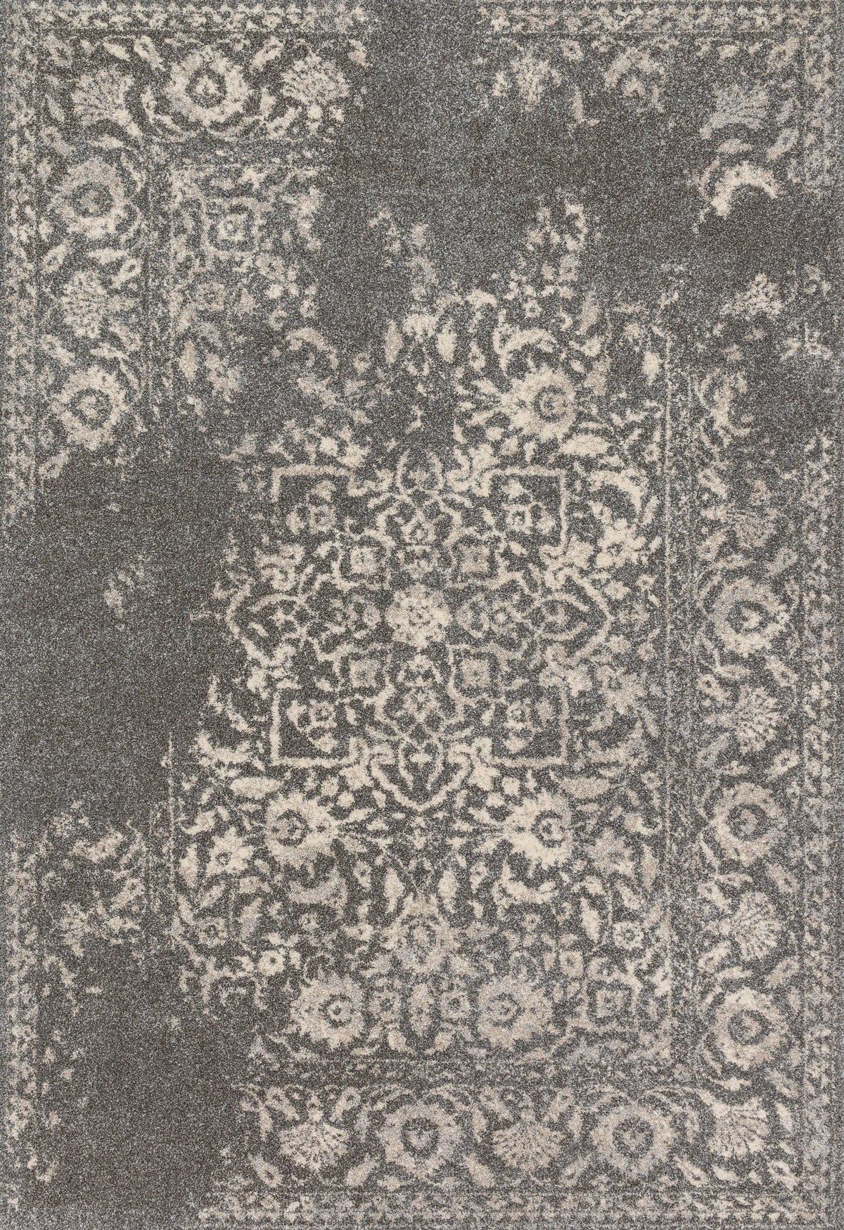 Charcoal Ivory Rug T42606