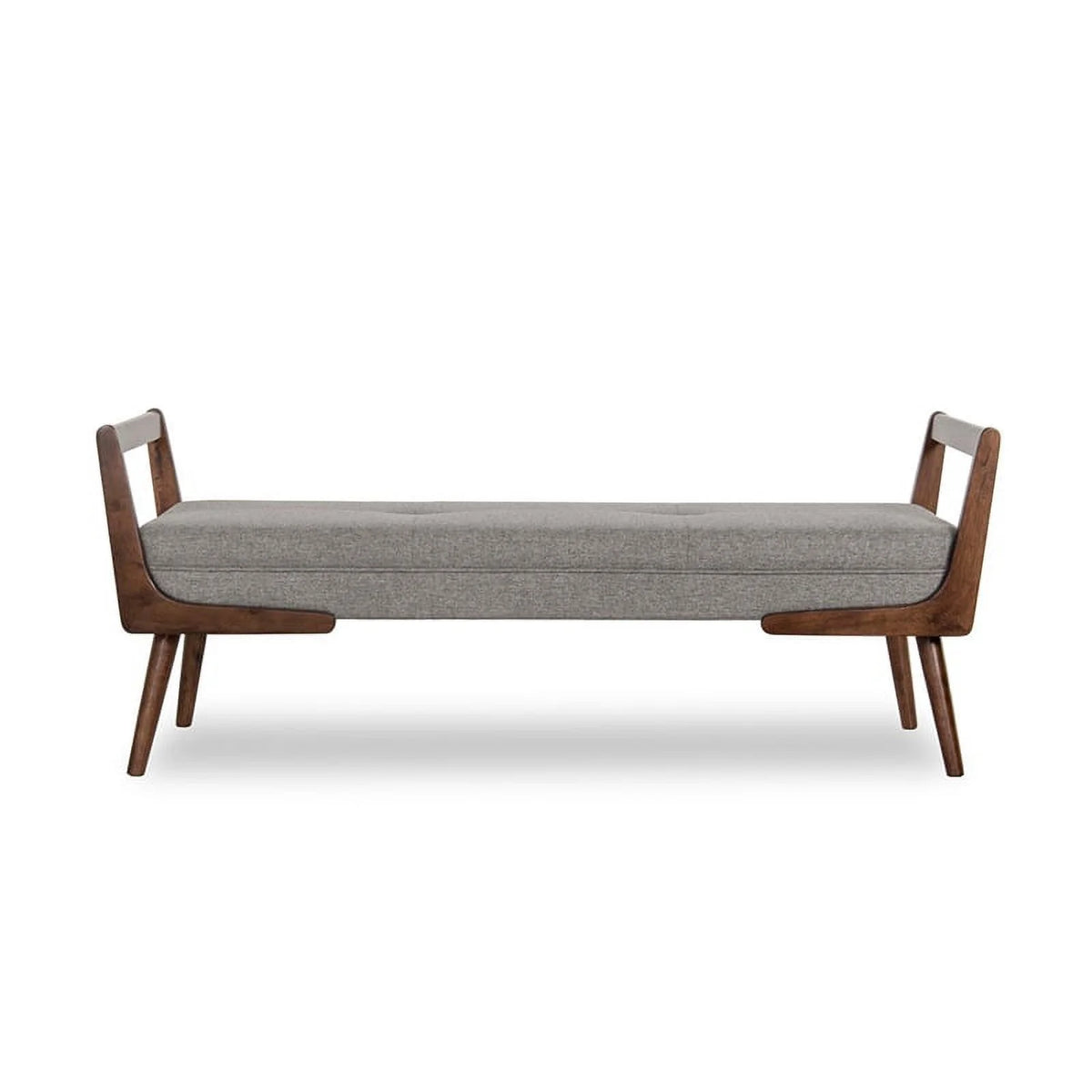 2 Piece Poppy Bench Set in Gray and Brown Q810