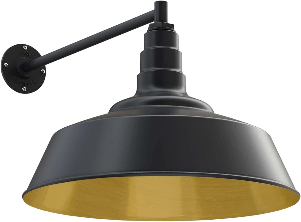 20 inch Dome Gooseneck Outdoor Wall Mounted Barn Light F5055