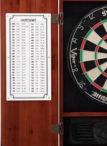 Solid Wood Cabinet & Sisal/Bristle Dartboard Set P60513