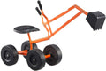 Ride On Sand Digger Excavator Toy with 8 inches Wheels and 360° Rotation Seat X442492