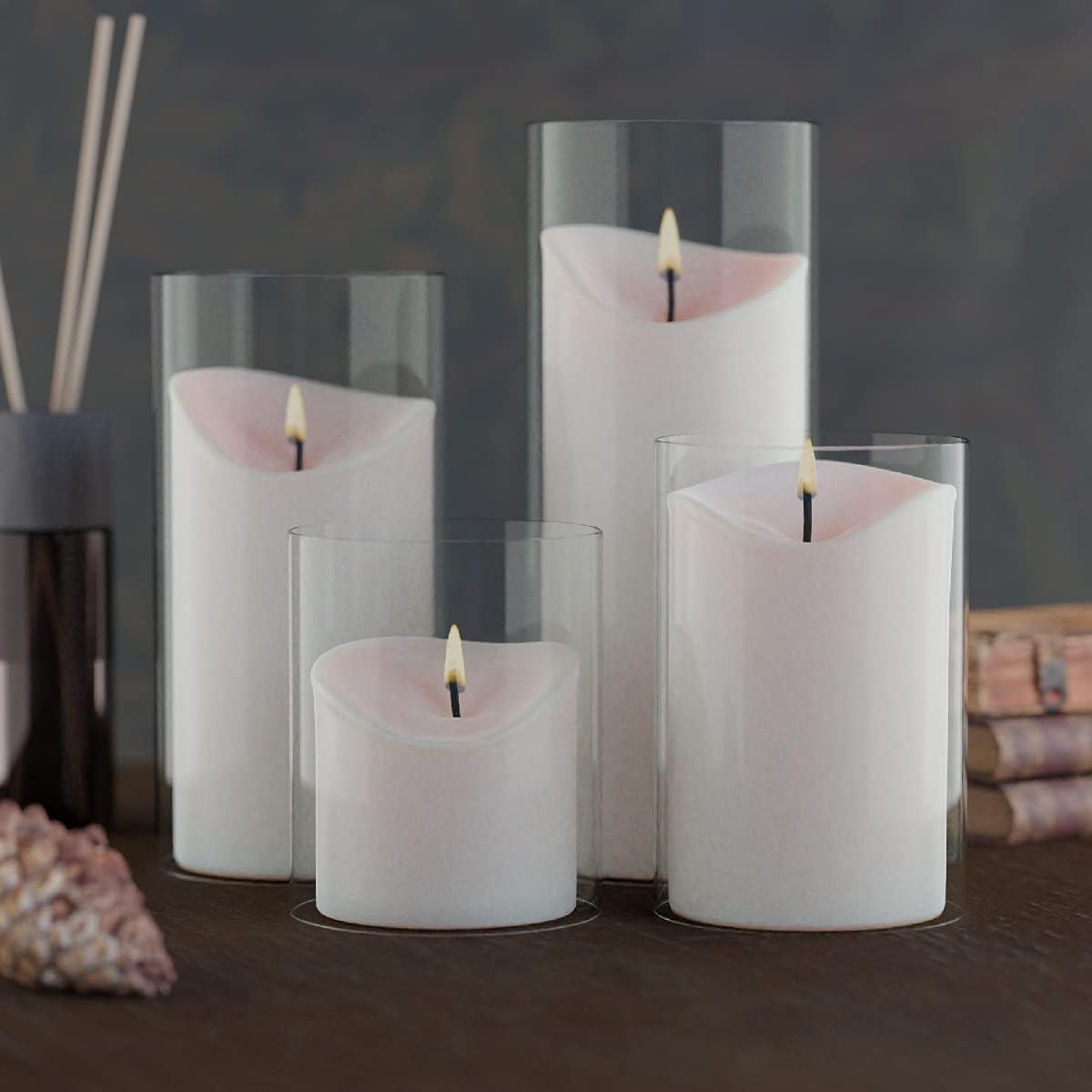 Clear Borosilicate Glass Candle Holder C981942