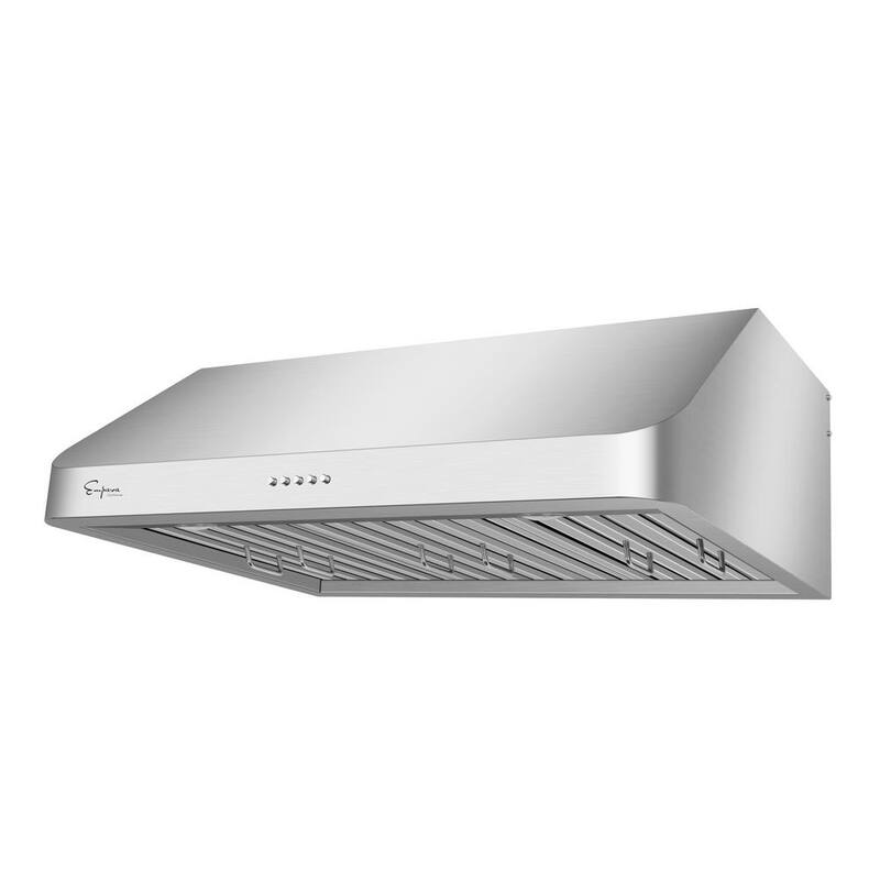 30 in. 500 CFM Ducted Under Cabinet Range Hood with LED Lights in Stainless Steel G7954