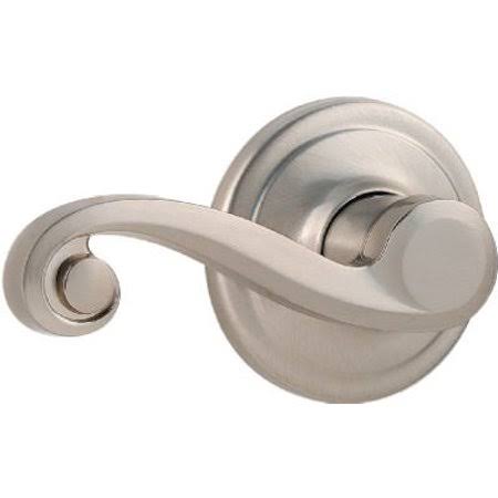 Satin Nickel Hall and Closet Passage Leverset L60042