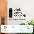Black Video Doorbell with Sync Module Core D3274