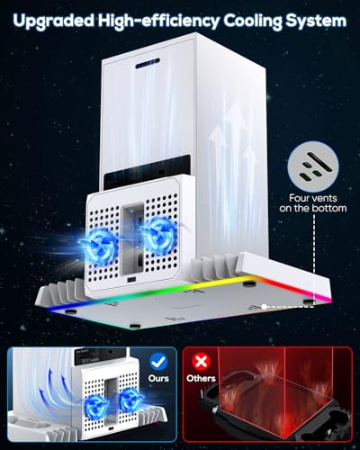 Charging Station with Cooling Fan for Console & Controller X408