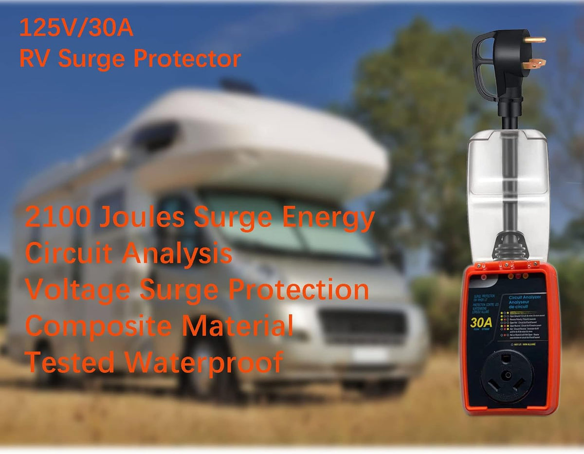 30 Amp Surge Protector with Waterproof Cover S68803