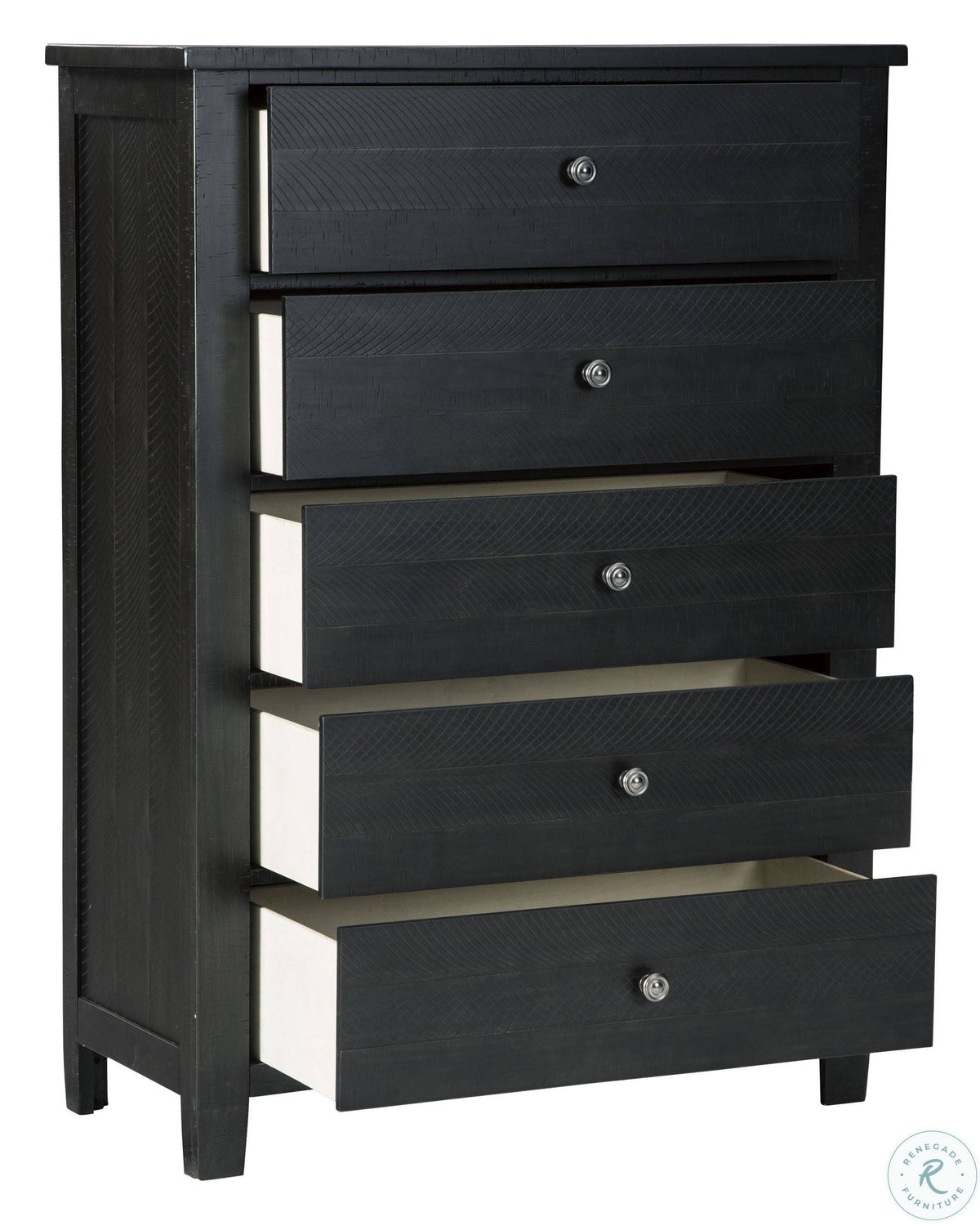 Black Five Drawer Chest H346334