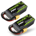 4s 1300mAh 100C 14.8V Lipo Battery with XT60 Connector 2 Packs C27522
