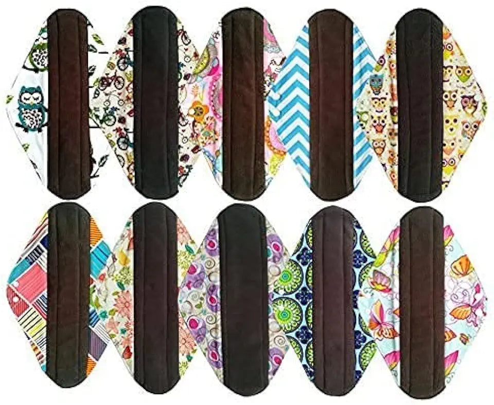 10PCS 14 Inch Reusable Washable Cloth Menstrual Pads E37922