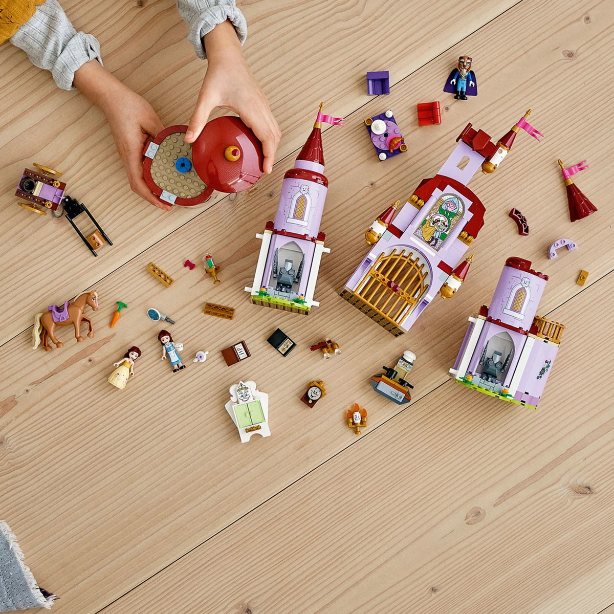 Building Toys with Horse Toy and Mini Dolls P88744
