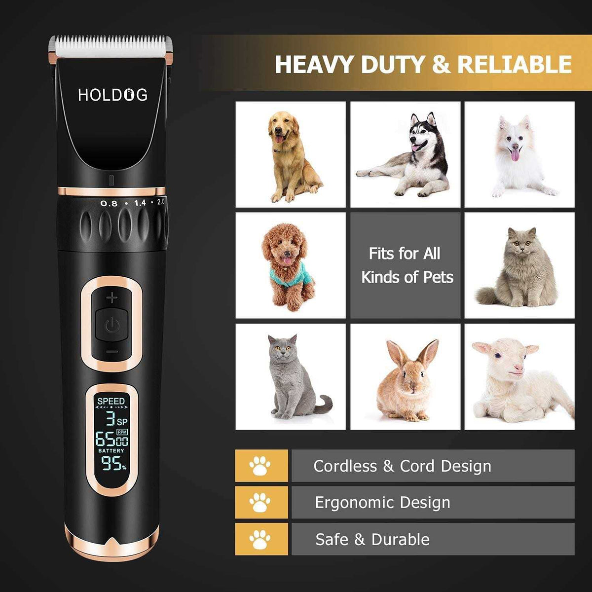 Heavy Duty Dog Grooming Clippers S6869
