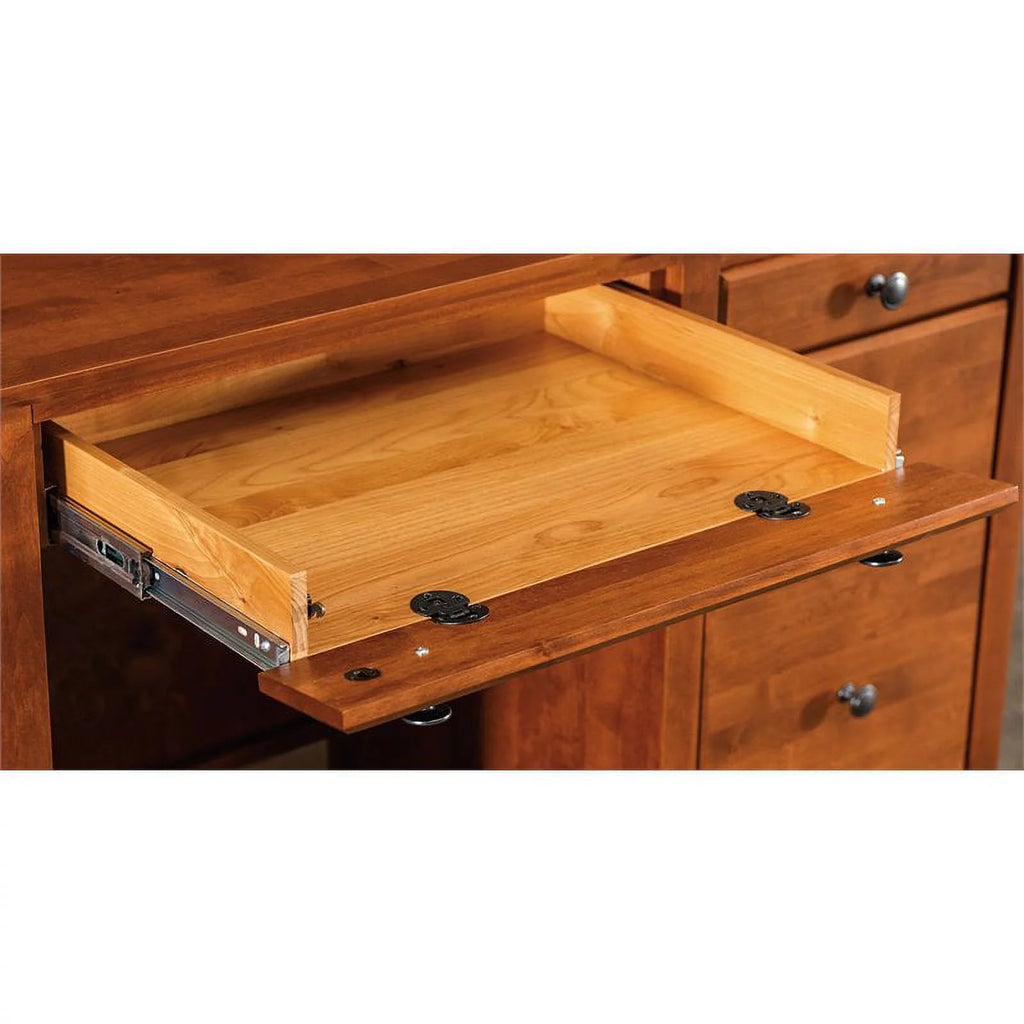 4-Drawer Alder Wood Desk D453023