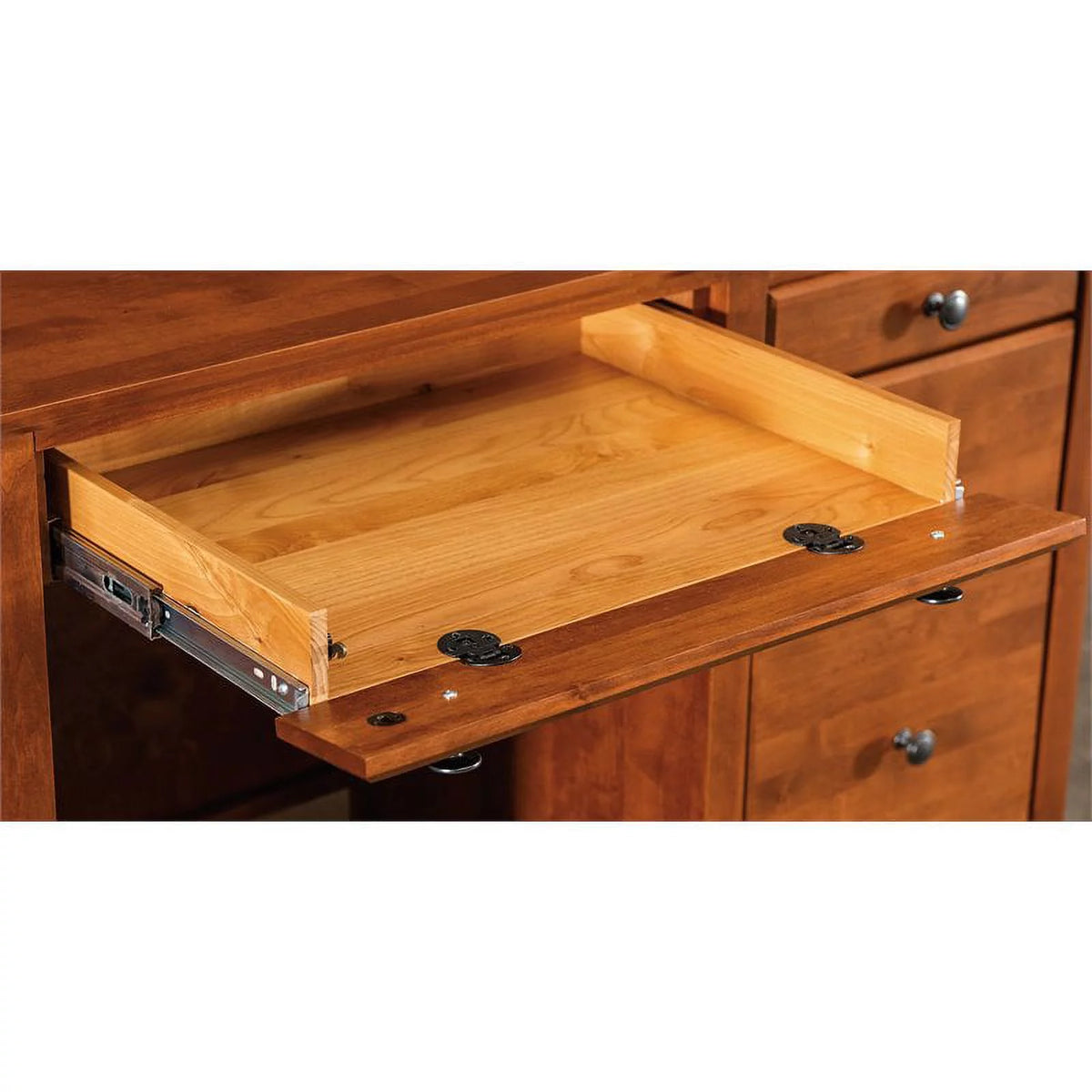 4-Drawer Alder Wood Desk D453023