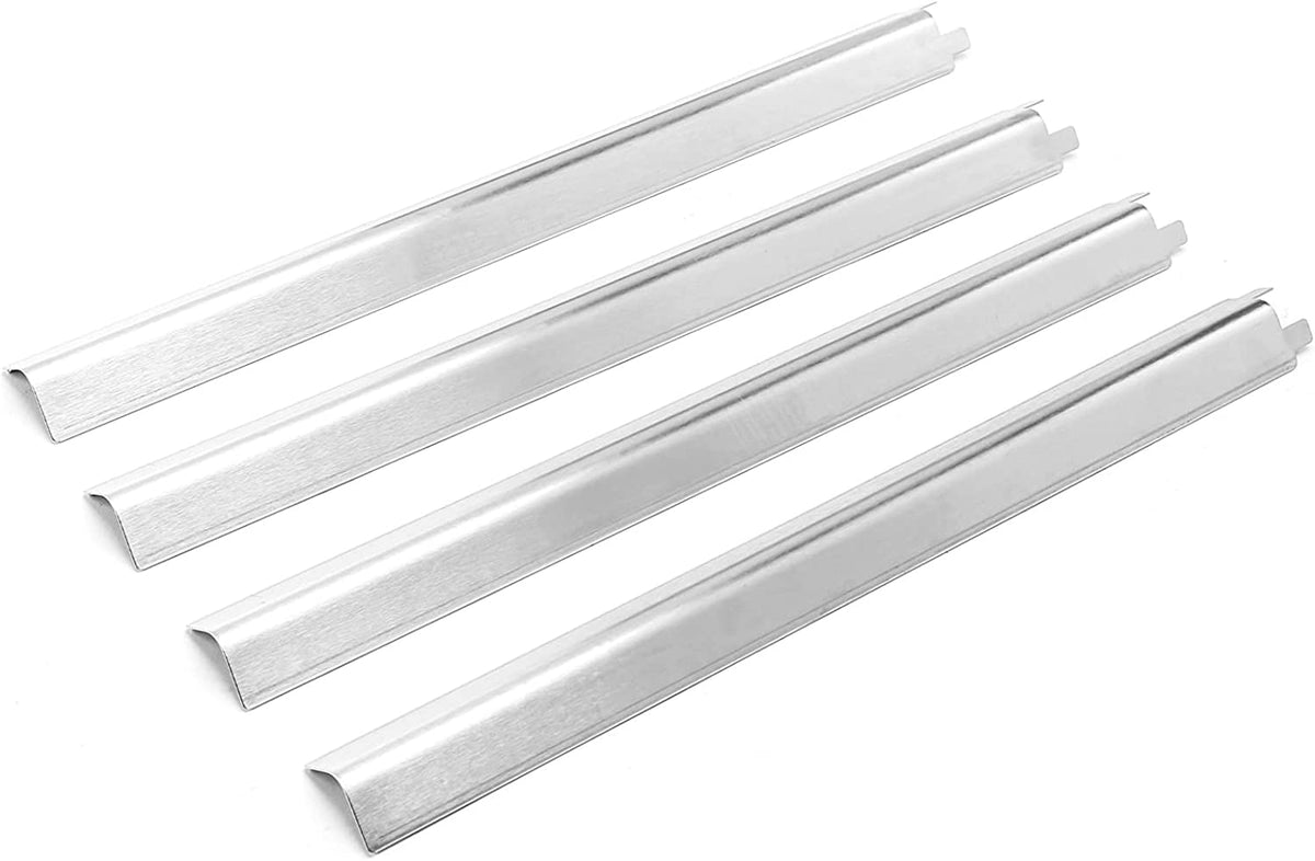 4 Pack Stainless Steel Heat Shields Tents for Gas Grill U8363