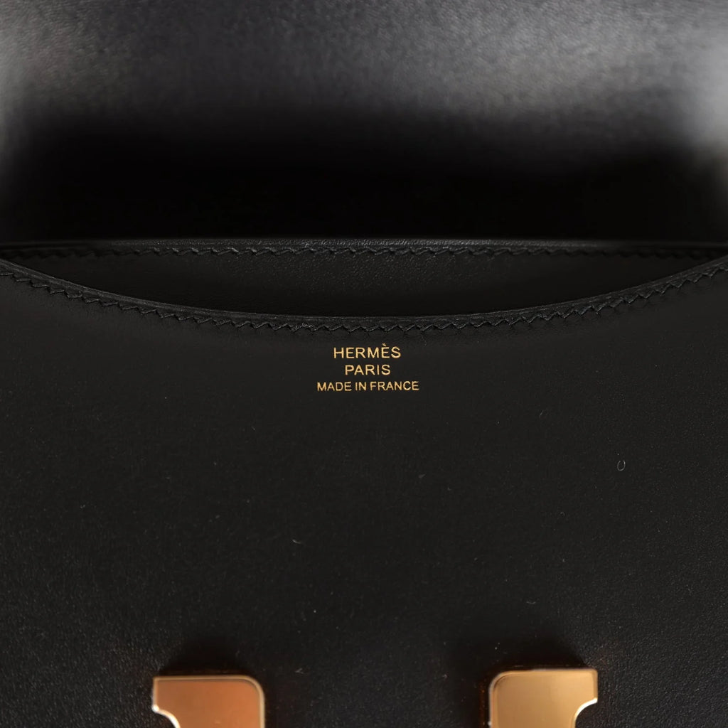 Black Veau Monsieur Rose Gold Hardware Bag R2213