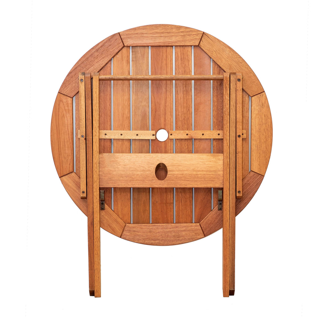 3-Piece Eucalyptus Wood Patio Dining Set H404
