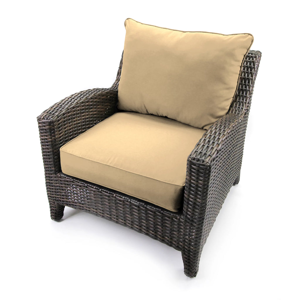 Antique Beige Square Outdoor Deep Seating Cushion and Back Cushion 2-Piece Set D35437