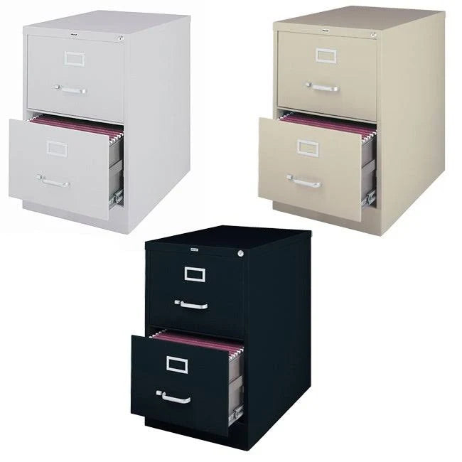 26.5-in Deep 2 Drawer Vertical File Cabinet Light Gray Q3775