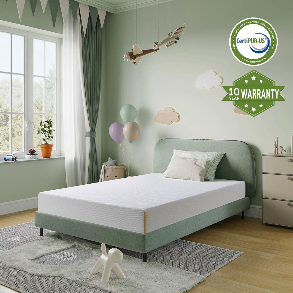 Black 8 inch Twin Size Gel Memory Foam Mattress T1511