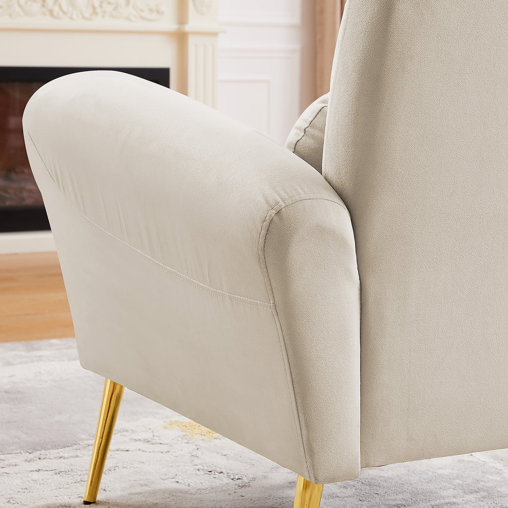 Blue Upholstered Armless Chair V8354