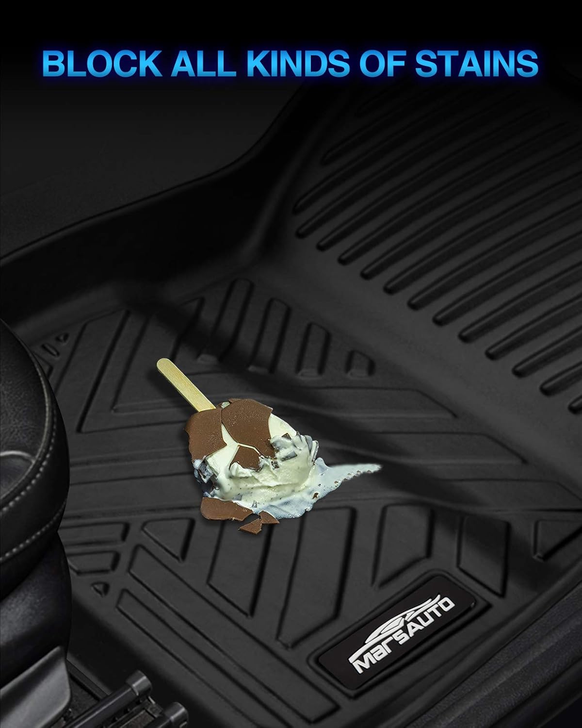 Custom Fit All Weather TPE Black Car Floor Mats Full Set W46652