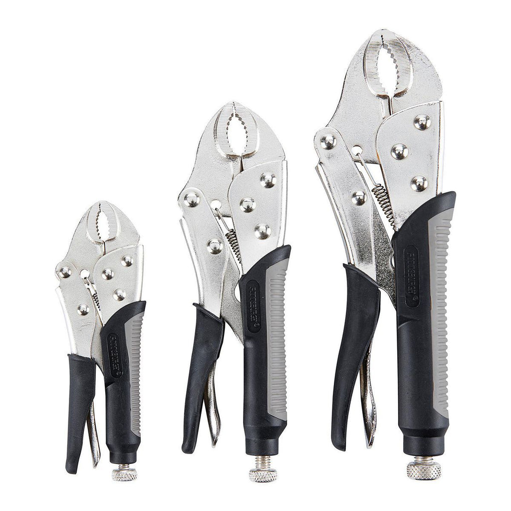 3 Piece Curved Jaw Locking Pliers Set A985250