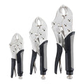 3 Piece Curved Jaw Locking Pliers Set A985250