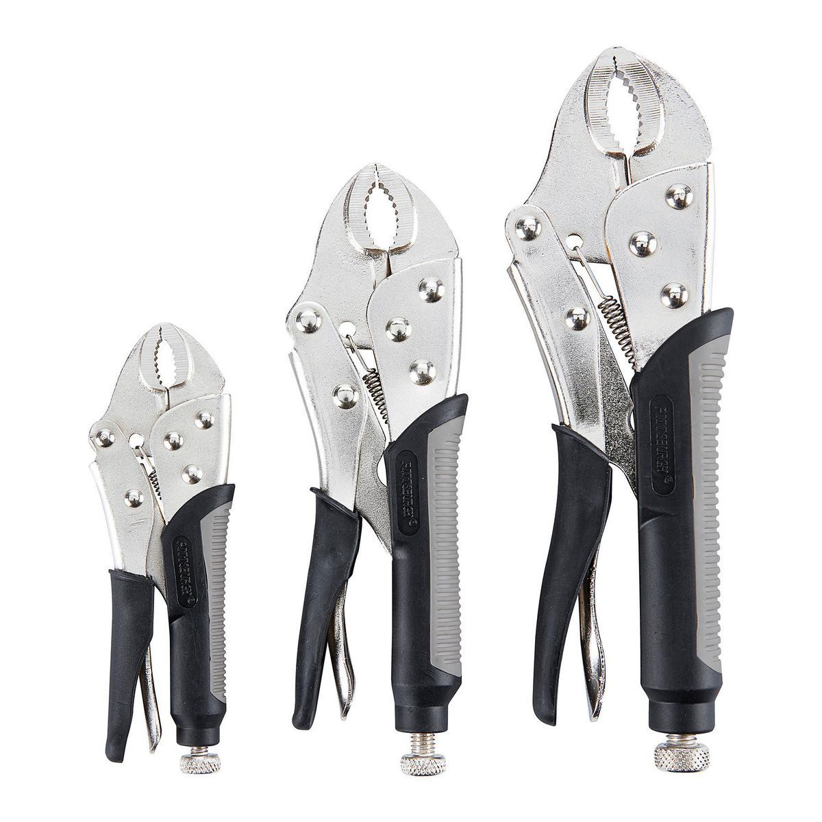 3 Piece Curved Jaw Locking Pliers Set A985250