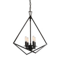 Four Light Cage Chandelier Matte Black Q671616