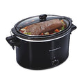 6-Quart Black Portable Slow Cooker Y1429
