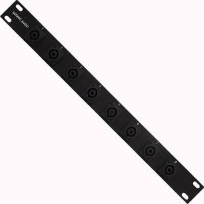 Two 8 Channel Speakon Compatible Rack Case Panel Mount 1 RU Space Unit X4241
