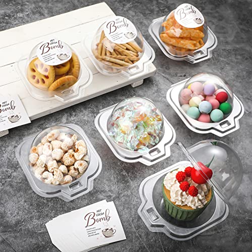 100 Pcs Hot Cocoa Bomb Packaging Box and Sticker Set O9050