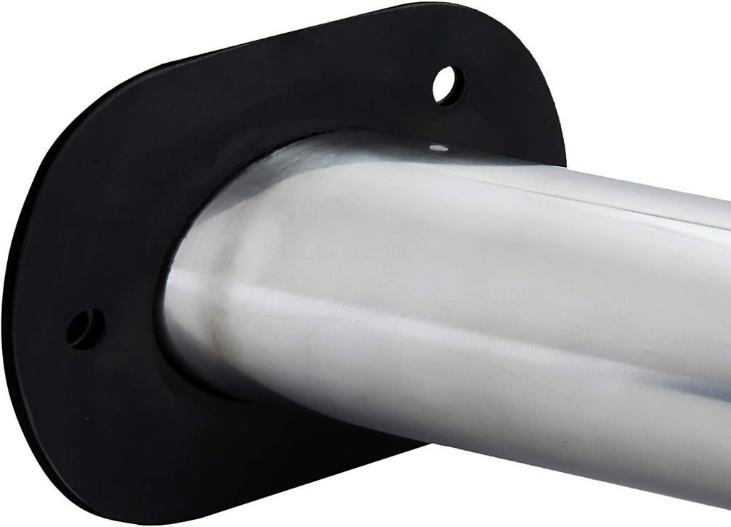 Stainless Steel 30 Degree Flush Mount Boat Fishing Rod Holder with Rubber Cap, PVC Liner & Gasket Pack of 2 M162186