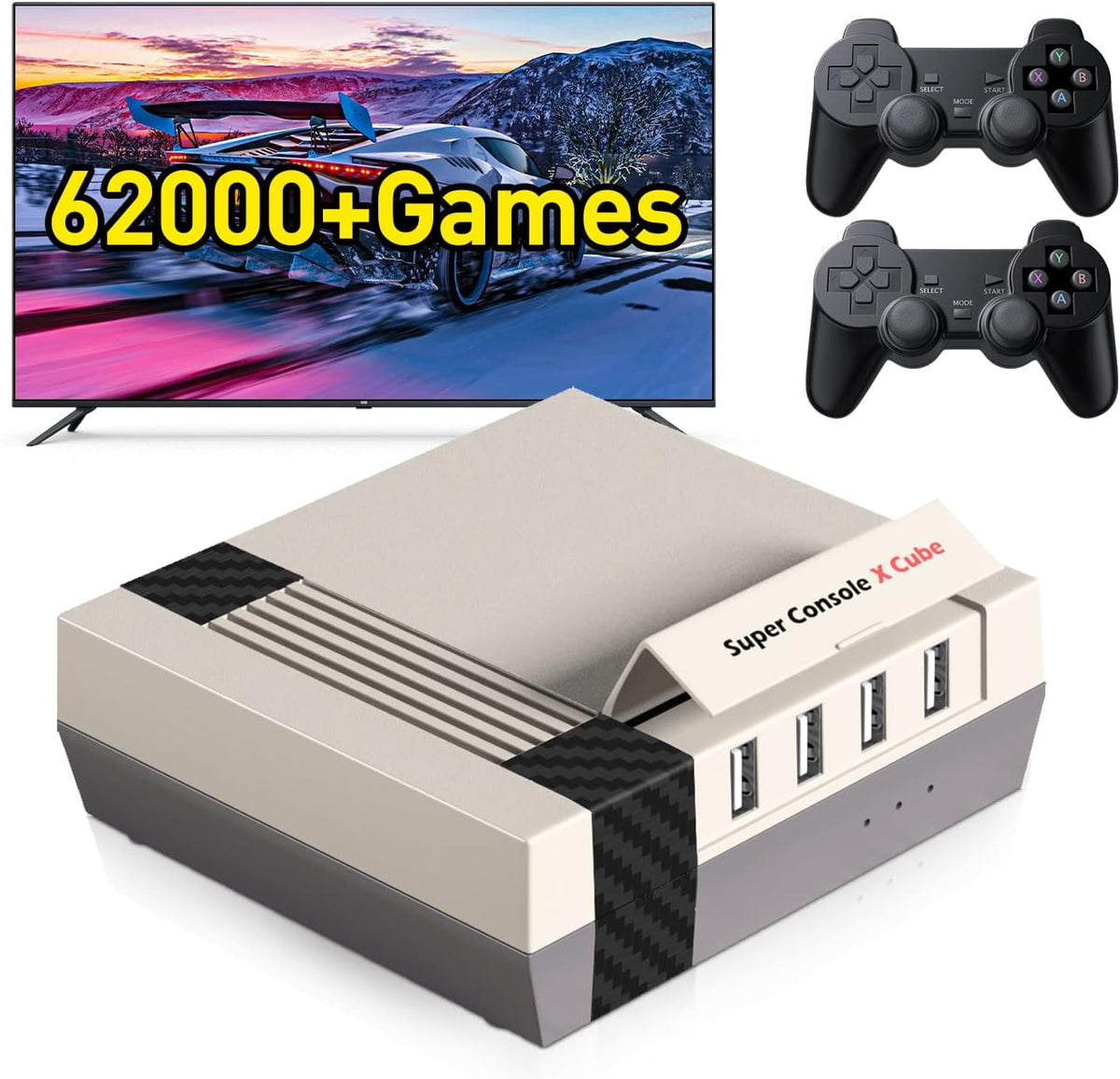 Retro Games Gaming Console, 4K TV Output, Up to 5 Players W415661