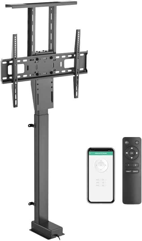 Motorized TV Lift Mount for 37"-77" TV's with RF Remote S7233