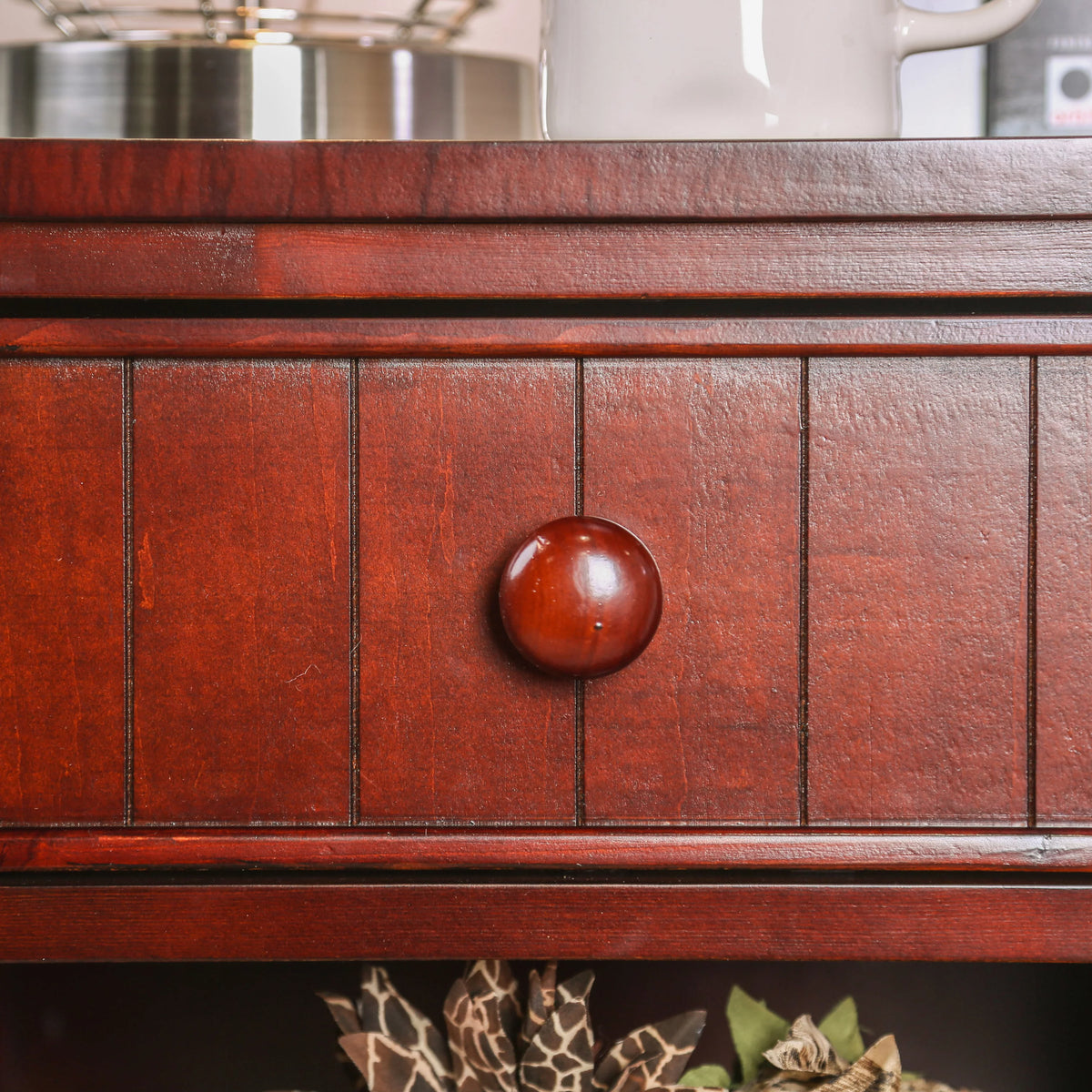 Cherry 1-Drawer Nightstand F9656