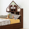 Twin Bookcase Headboard with Decals W490699