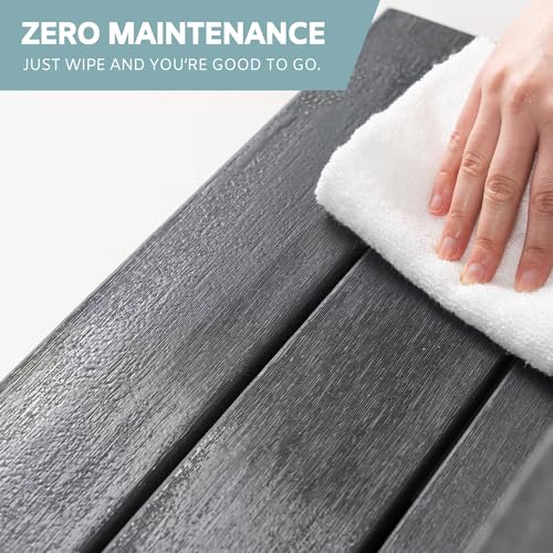 Hot Tub Steps, Gray Non-Slip, Heavy Duty Outdoor Spa Stairs N421506