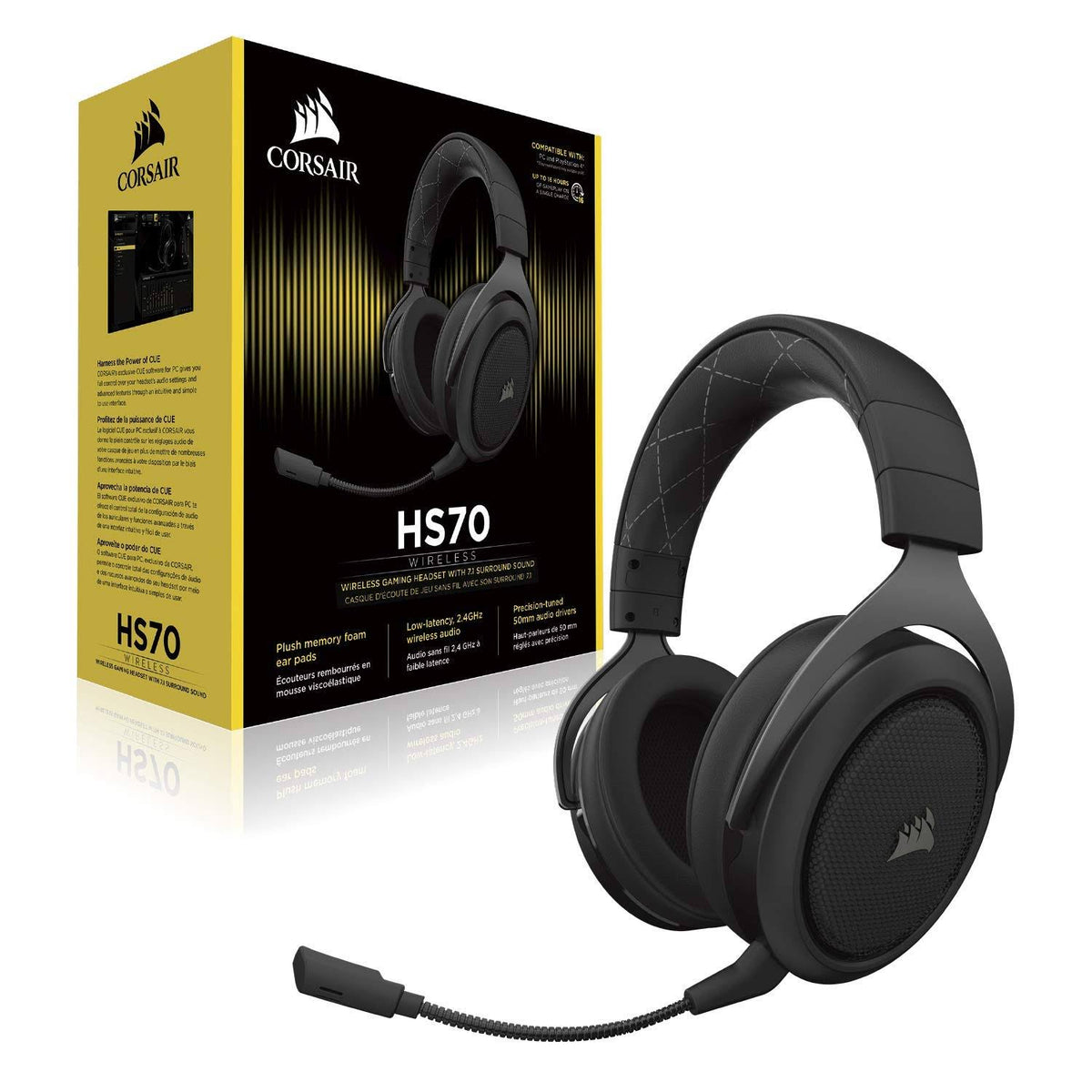 HS70 Carbon 7.1 Surround Sound Gaming Headset W846025