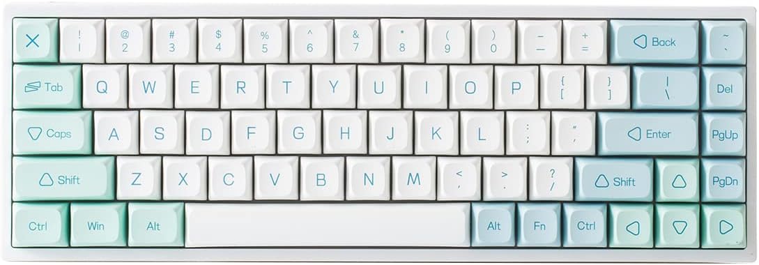 Hot Swappable Mechanical Keyboard 68-Key Translucent ABS RGB Backlit J108480