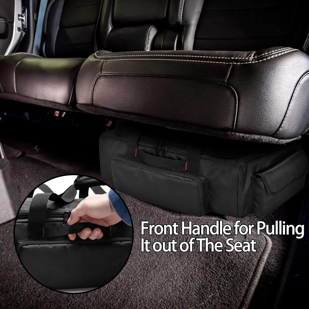 Black Underseat Truck Storage Organizer with Detachable Divider G38846