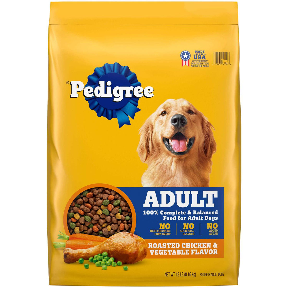 Pedigree Adult Complete Nutrition Roasted Chicken Rice & Vegetable Dry Dog Food U29863